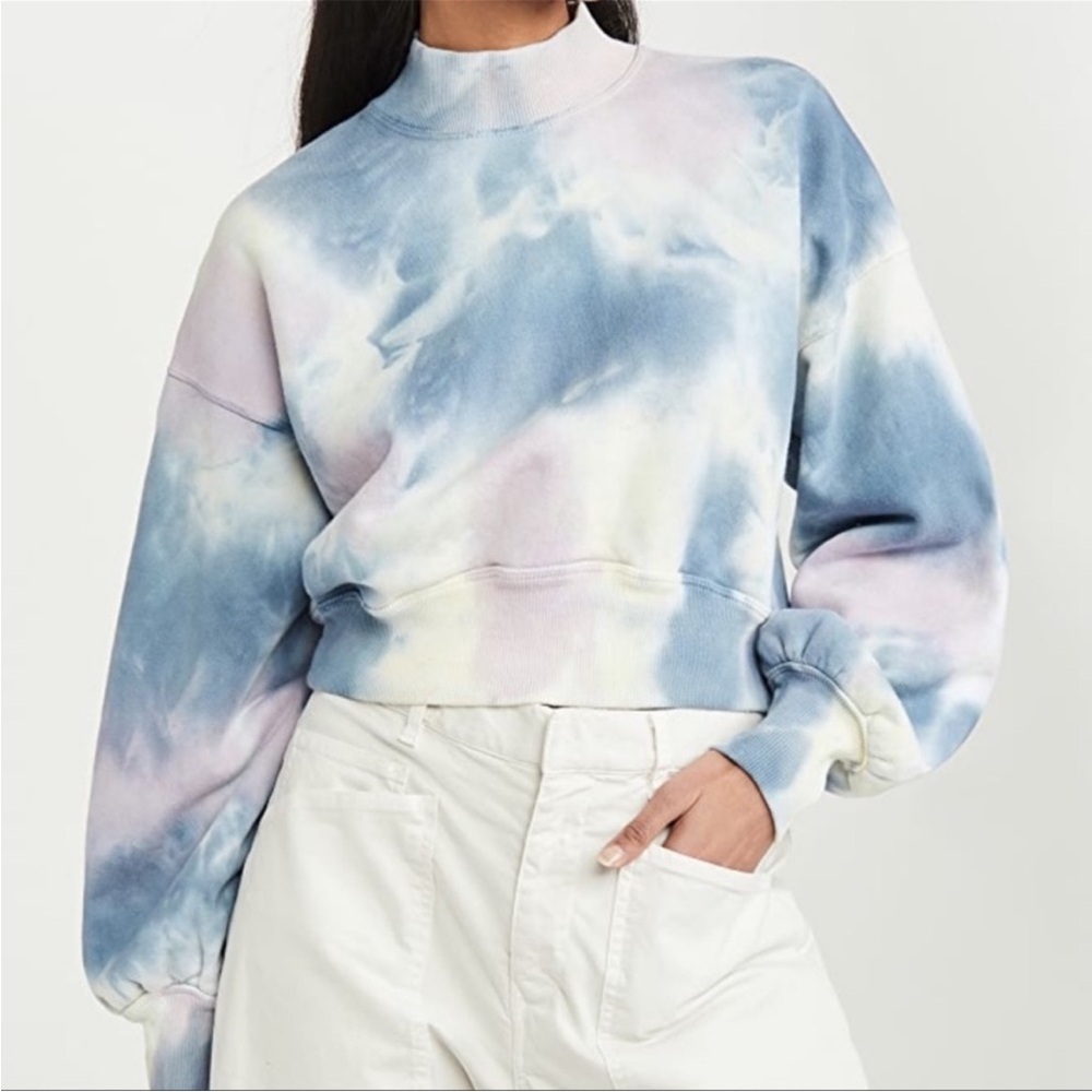 Spiritual Gangster Tie Dye Mock Neck Sweater M